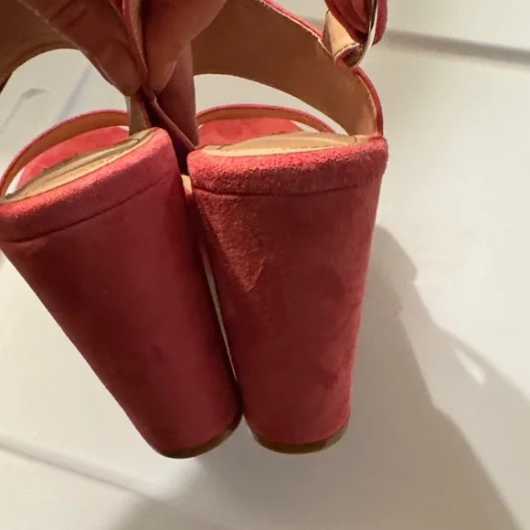 Charles David Pink Jordan Suede Wedge Heel-NWOT - Picture 12 of 14